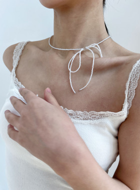 芭蕾风多巴胺少女蝴蝶结项链