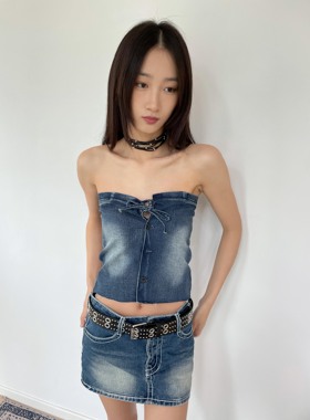 朋克风黑色pu皮多层颈链