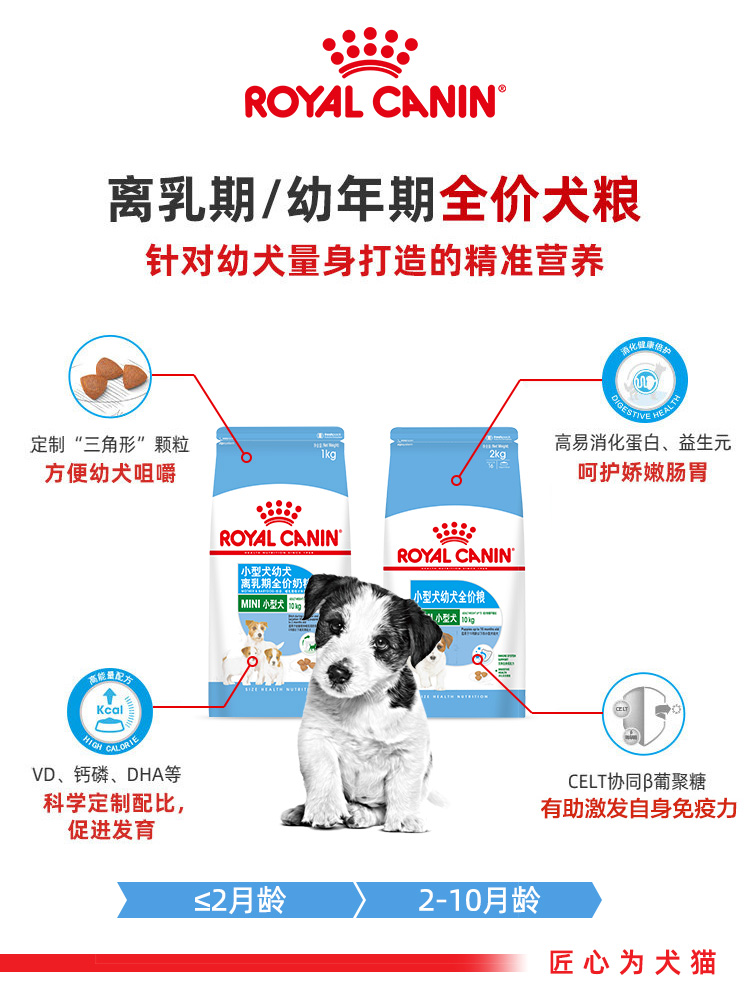 皇家狗粮幼犬粮奶糕粮小型犬泰迪博美比熊专用皇家奶糕幼犬狗粮-图0