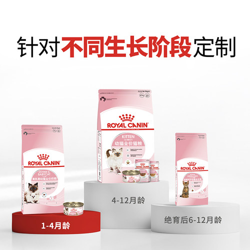 皇家猫粮通用幼猫猫粮K36奶糕5.5kg离乳期BK34幼猫专用猫粮10kg - 图3