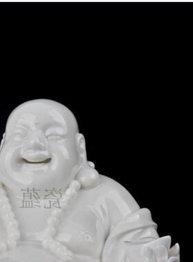大师笑佛家居客厅保平安德化白瓷