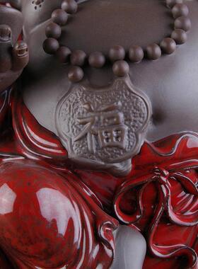 如意紫砂笑佛新中式风开业礼品