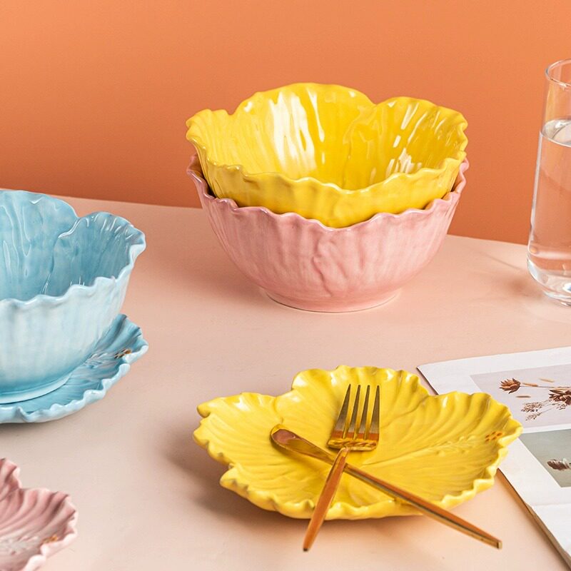 葡萄牙Bordallo Pinheiro手工陶餐具Rua Nova拼接瓷砖风盘子碗杯