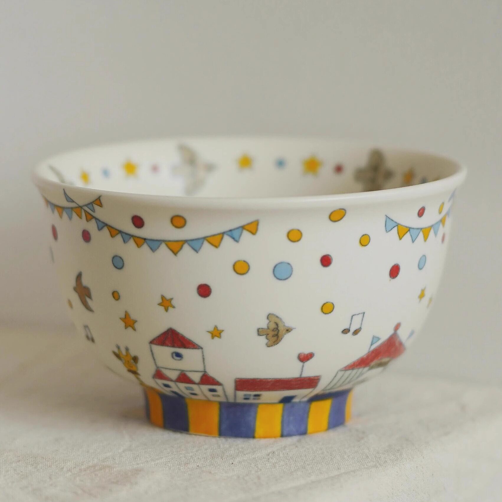 景德镇日式粗陶饭碗家用面碗汤碗复古餐具沙拉碗盘子拉面碗大碗