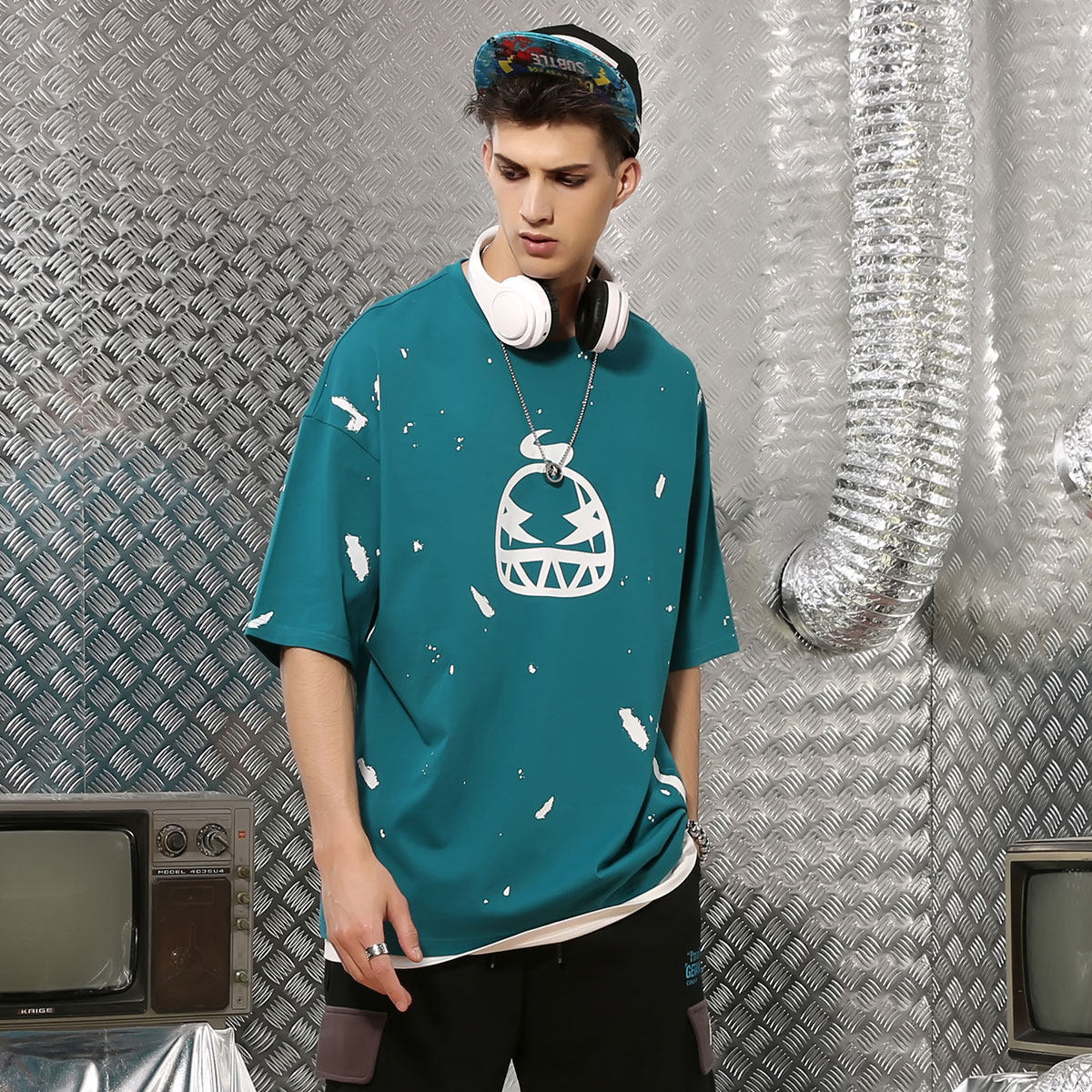 genanx闪电潮牌圆领短袖男2020 t恤 genanxT恤