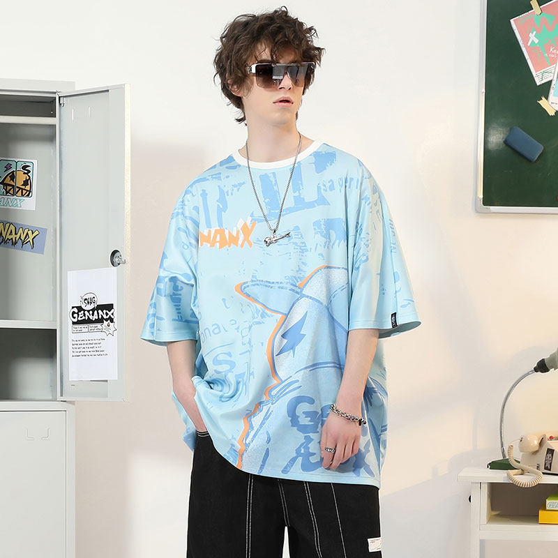 genanx闪电潮牌短袖情侣装夏装t恤 genanxT恤