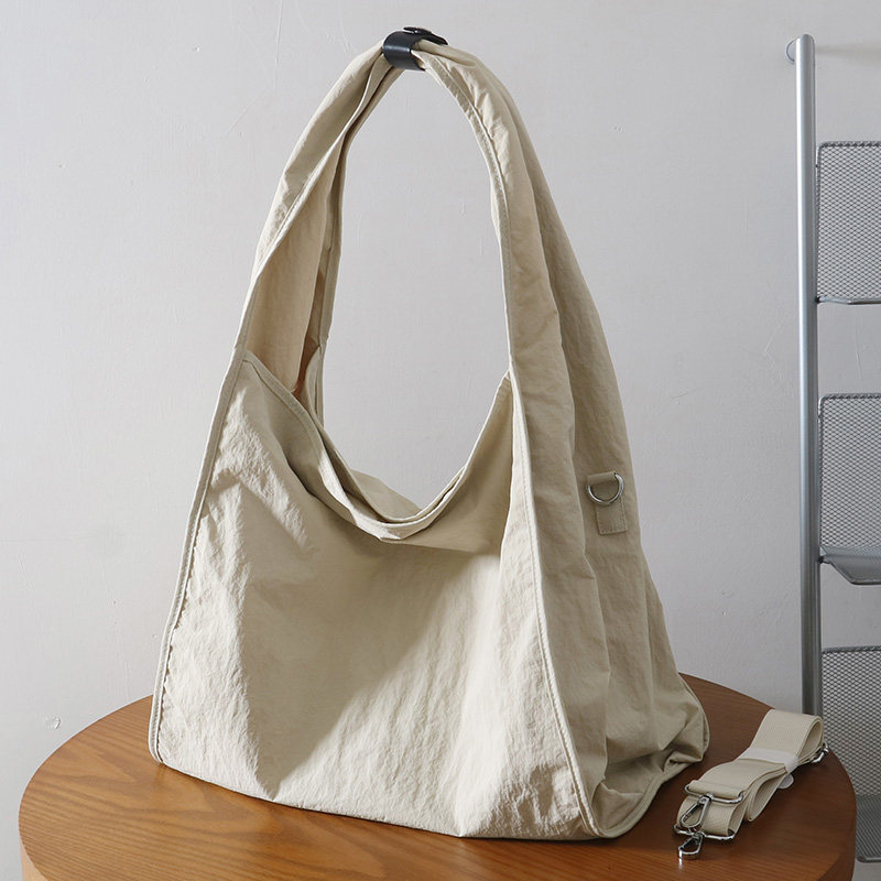 日系文艺简约大容量轻便托特包防泼水速干涤纶布单肩手提妈咪包女,淘宝优惠券,粉丝福利购,淘宝优惠卷