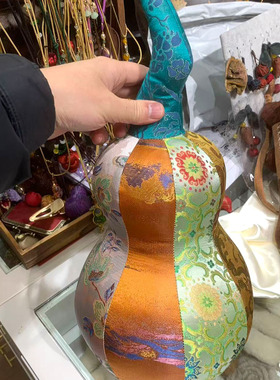 新中式宋锦葫芦布艺家居摆件