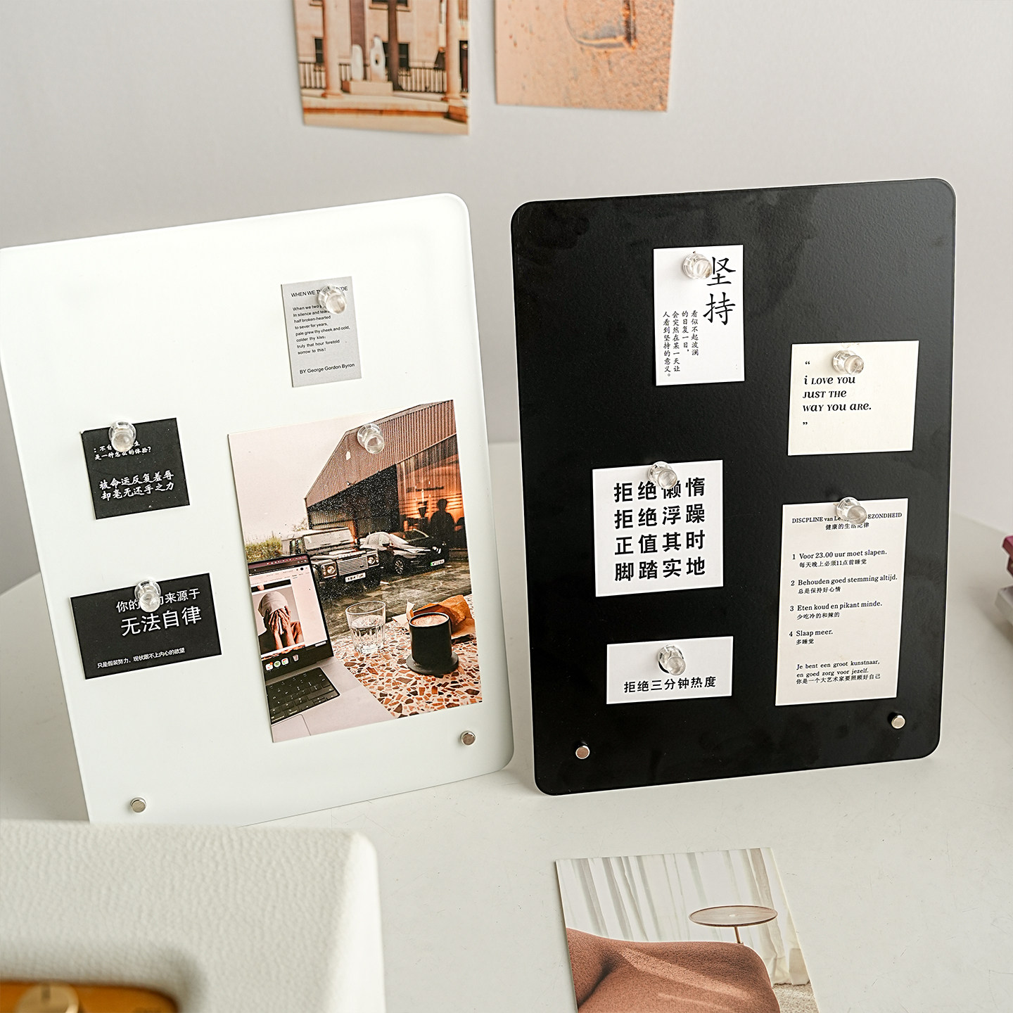 桌面磁吸收纳板铁艺留言冰箱贴展示板备忘录记事板办公桌小黑板,淘宝优惠券,粉丝福利购,淘宝优惠卷