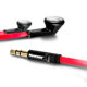 Newman PT880 red bass earphones high-fidelity high-definition sound quality HIFI playback 3.5MM anti-tangle earphones