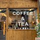 Ins style coffee milk tea decorative wall sticker