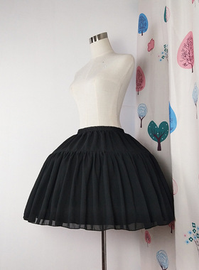 cosplay日常鱼骨裙撑洛丽塔lolita 可调节暴力卡门衬裙软妹半身裙