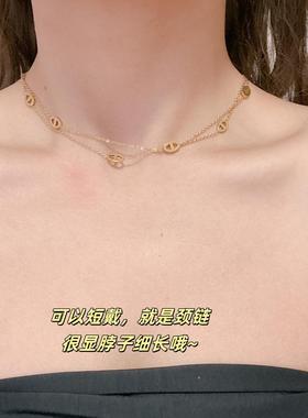原创自制高品质双层锁骨链不掉色