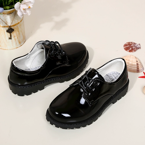 Белые детские туфли подходит для мужчин и женщин для кожаной обуви в английском стиле, мягкая подошва, в британском стиле