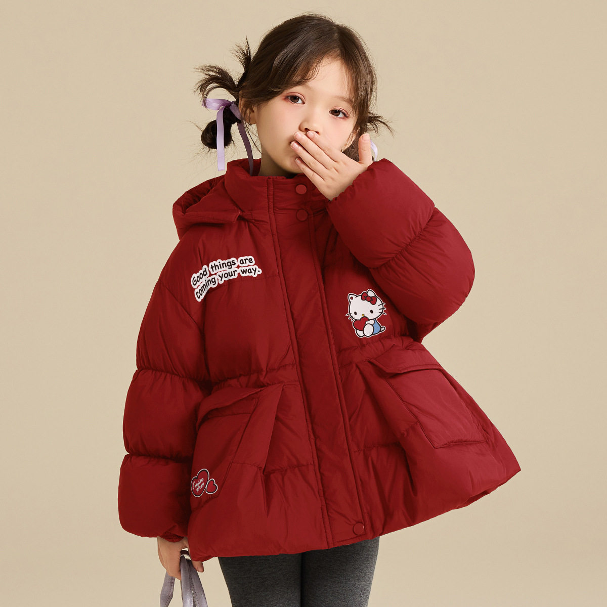 女童冬季羽绒服2025新款中大童装甜美云朵泡芙新春拜年服外衣,淘宝优惠券,粉丝福利购,淘宝优惠卷