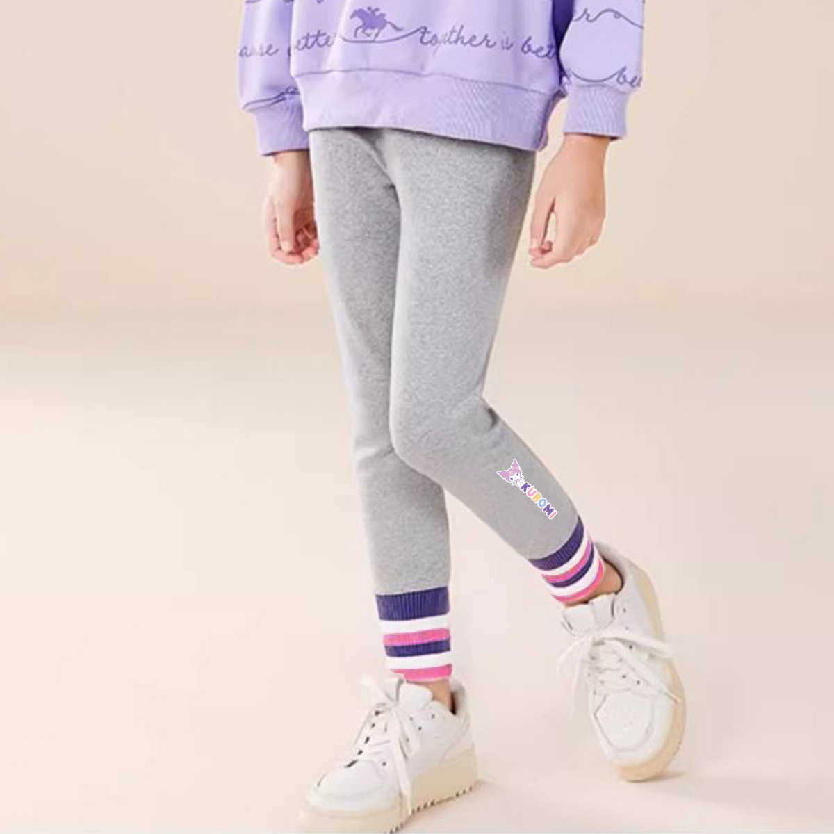 【酷洛米联名款】女童秋季打底裤 2025新款中大童装裤子 110-160