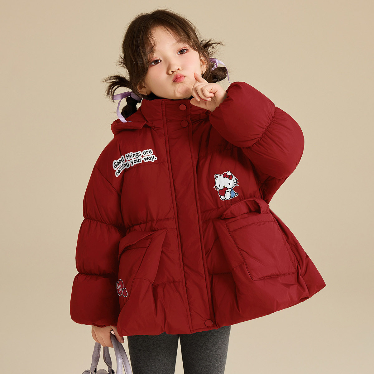 女童冬季羽绒服2025新款中大童装甜美云朵泡芙新春拜年服外衣,淘宝优惠券,粉丝福利购,淘宝优惠卷