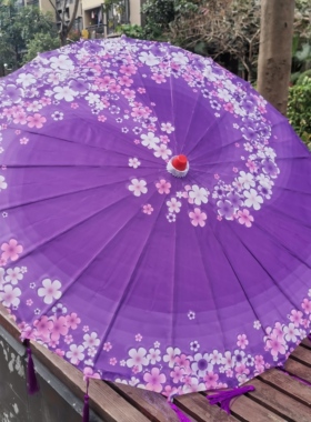 杭州西湖油纸伞古风流苏伞舞蹈伞