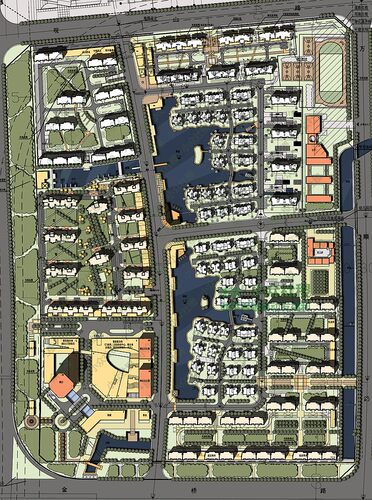 住宅总图彩平面cad居住小区建筑设计修建性详细规划拿地强排方案 - 图3
