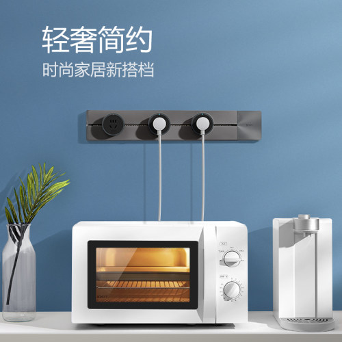公牛轨道插座厨房专用餐边柜可移动家用电力导轨明装滑动轨排插排 - 图1