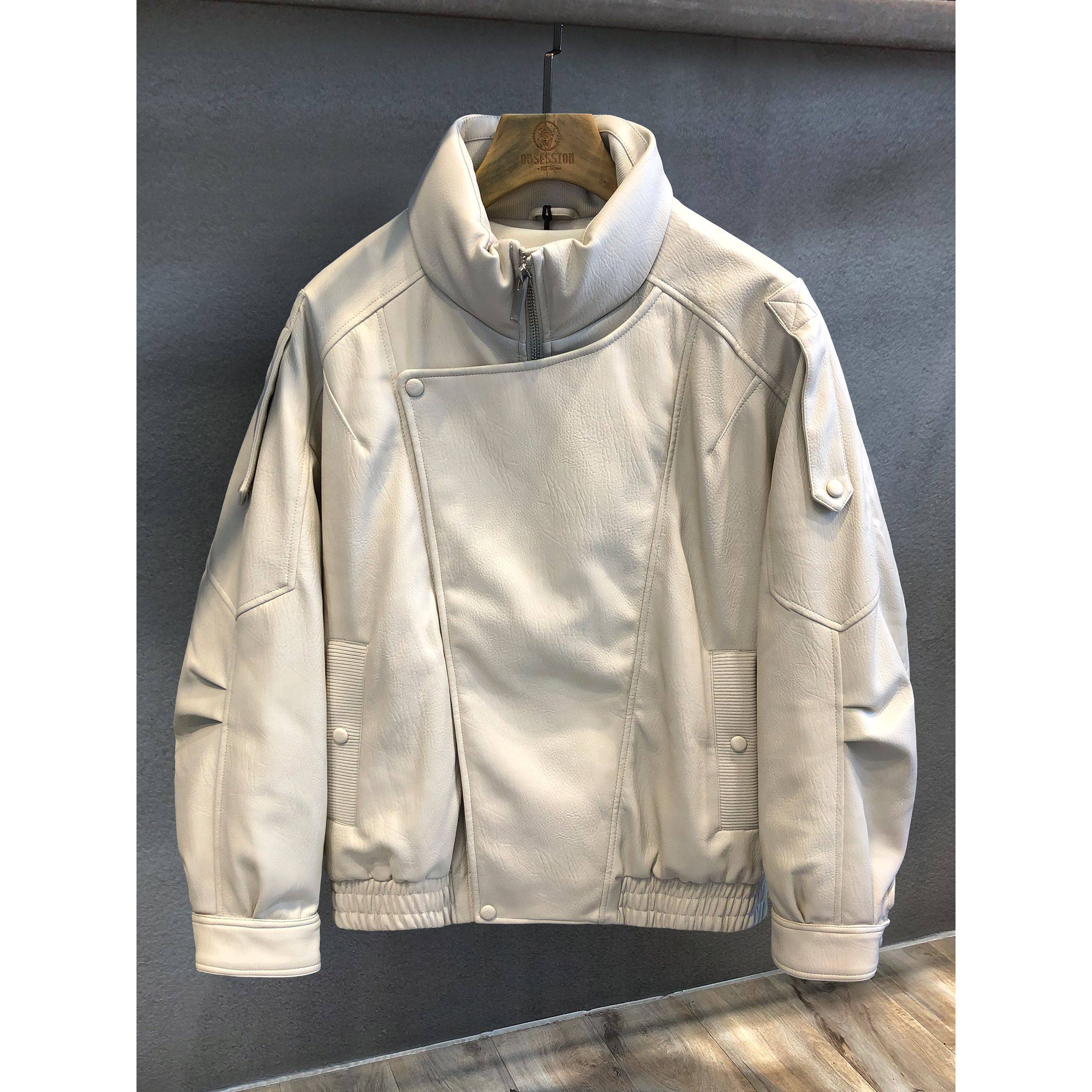 Carol设计师限定90鸭绒加厚机车皮衣羽绒服男士冬季新款保暖外套,淘宝优惠券,粉丝福利购,淘宝优惠卷