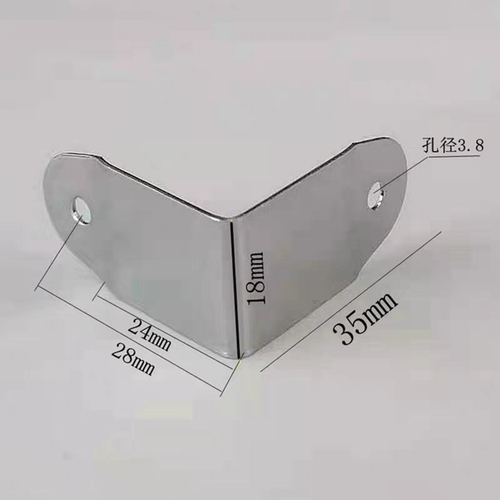 新品慧聪舞台灯航空箱配件电镀新22铁中护角（压22角铝）90度固定 - 图1