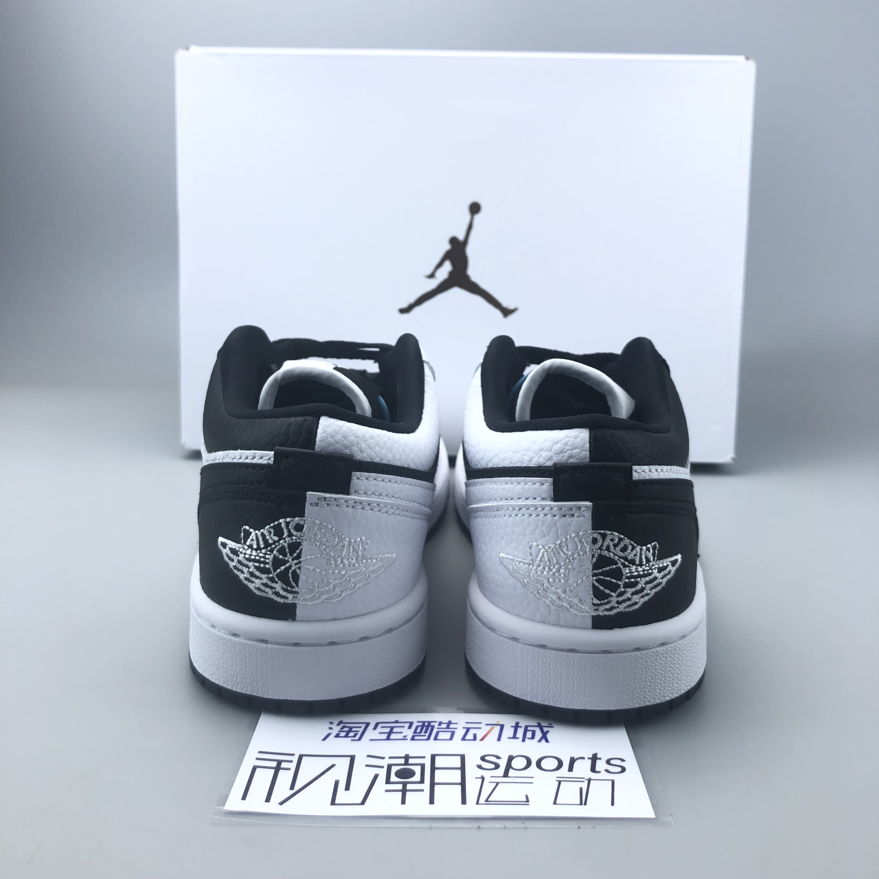 Air Jordan 1 Low AJ1黑白男女阴阳熊猫低帮复古篮球鞋DR0502-101 - 图1