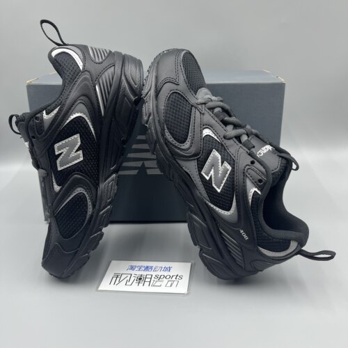 NewBalance NB408黑色男女复古百搭透气网面缓震休闲运动鞋ML408K - 图0