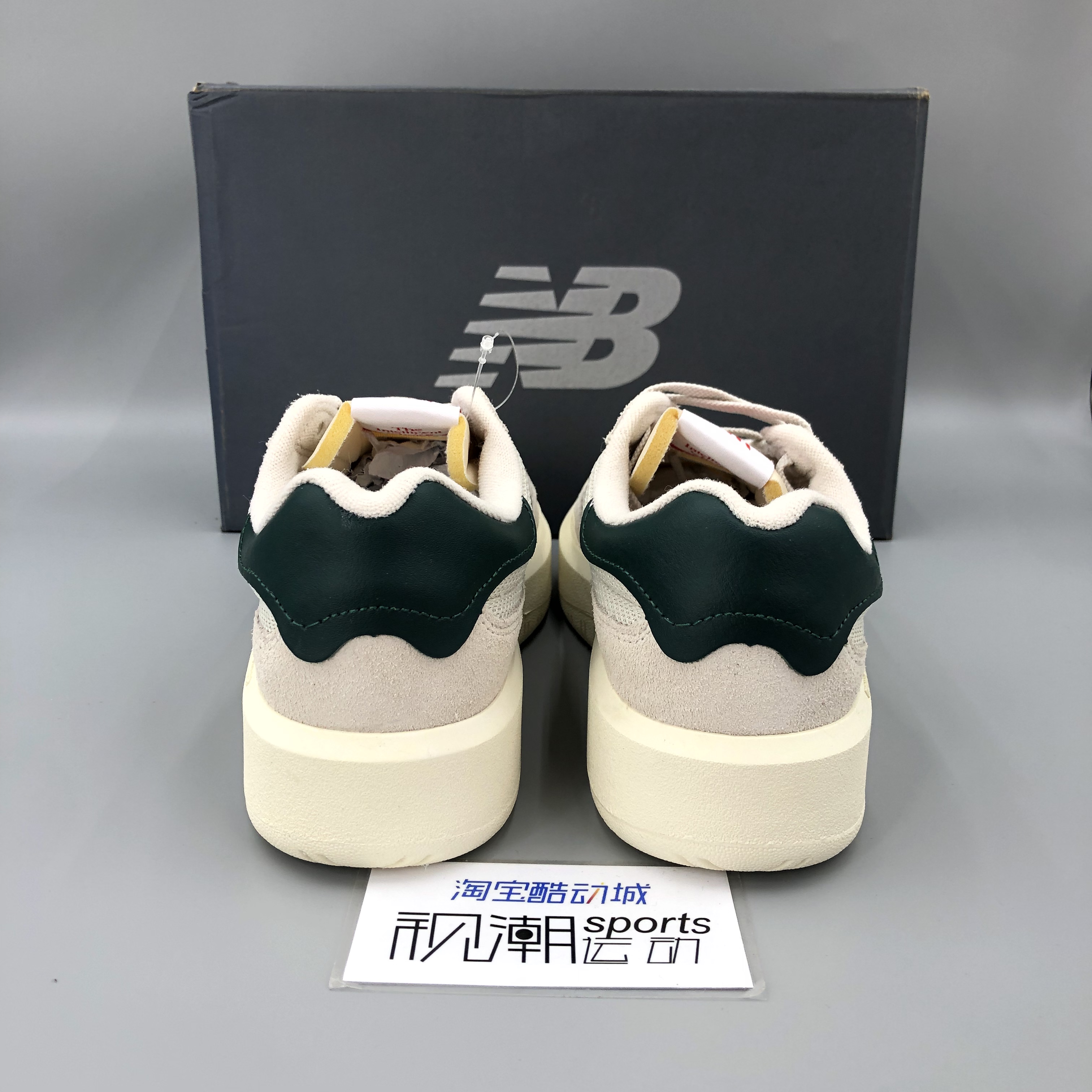 New Balance NB302系列米绿男女麦昆厚底增高复古休闲板鞋CT302RA - 图1