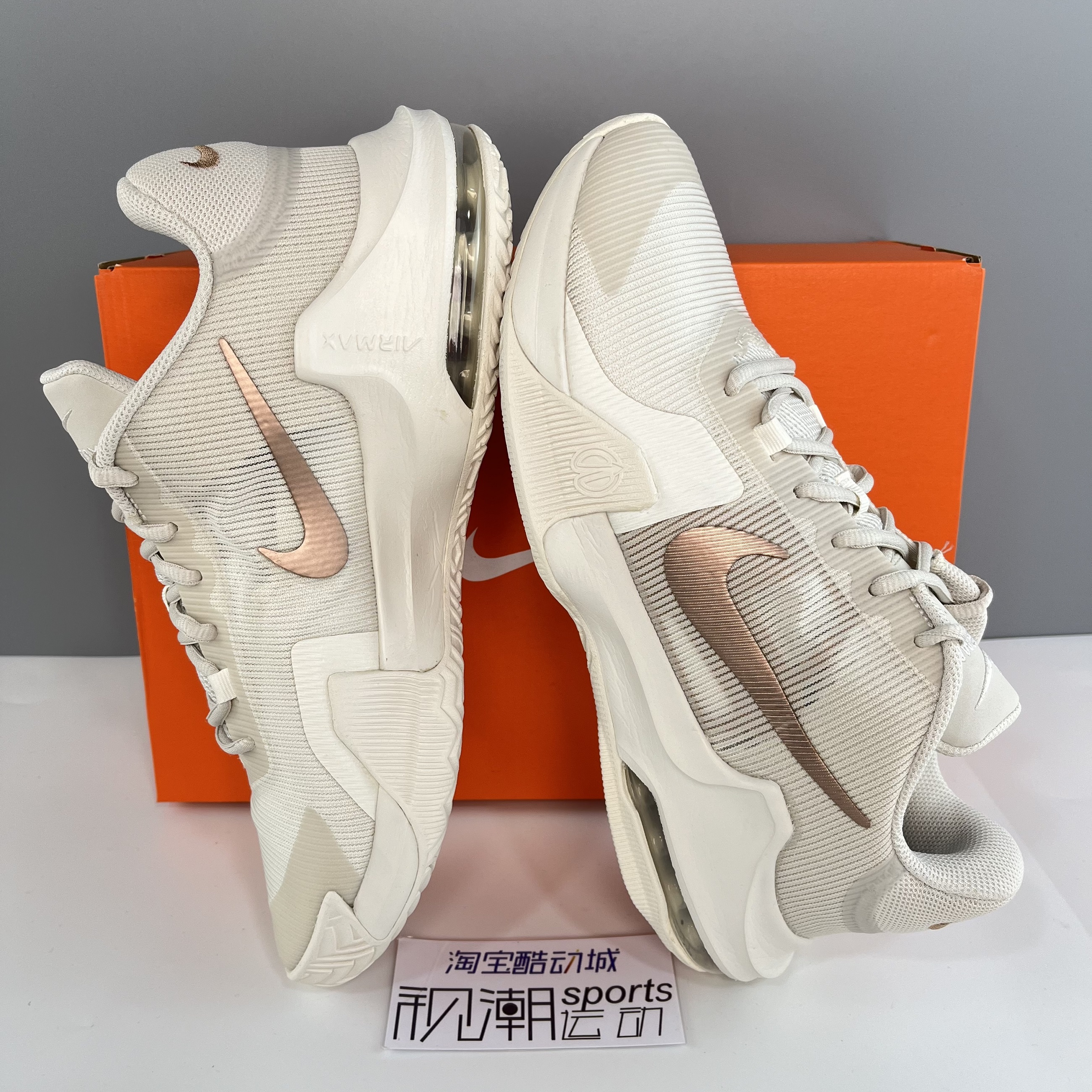 Nike耐克AirMax米粉男子缓震耐磨透气休闲实战篮球鞋DM1124-008 - 图0