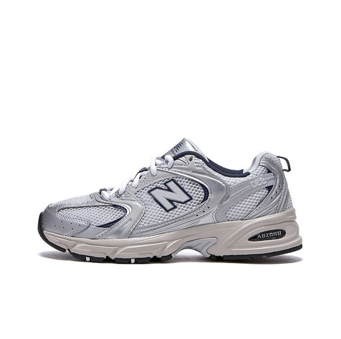 NewBalance NB530灰银男女ins经典复古耐磨休闲老爹运动鞋MR530KA - 图3