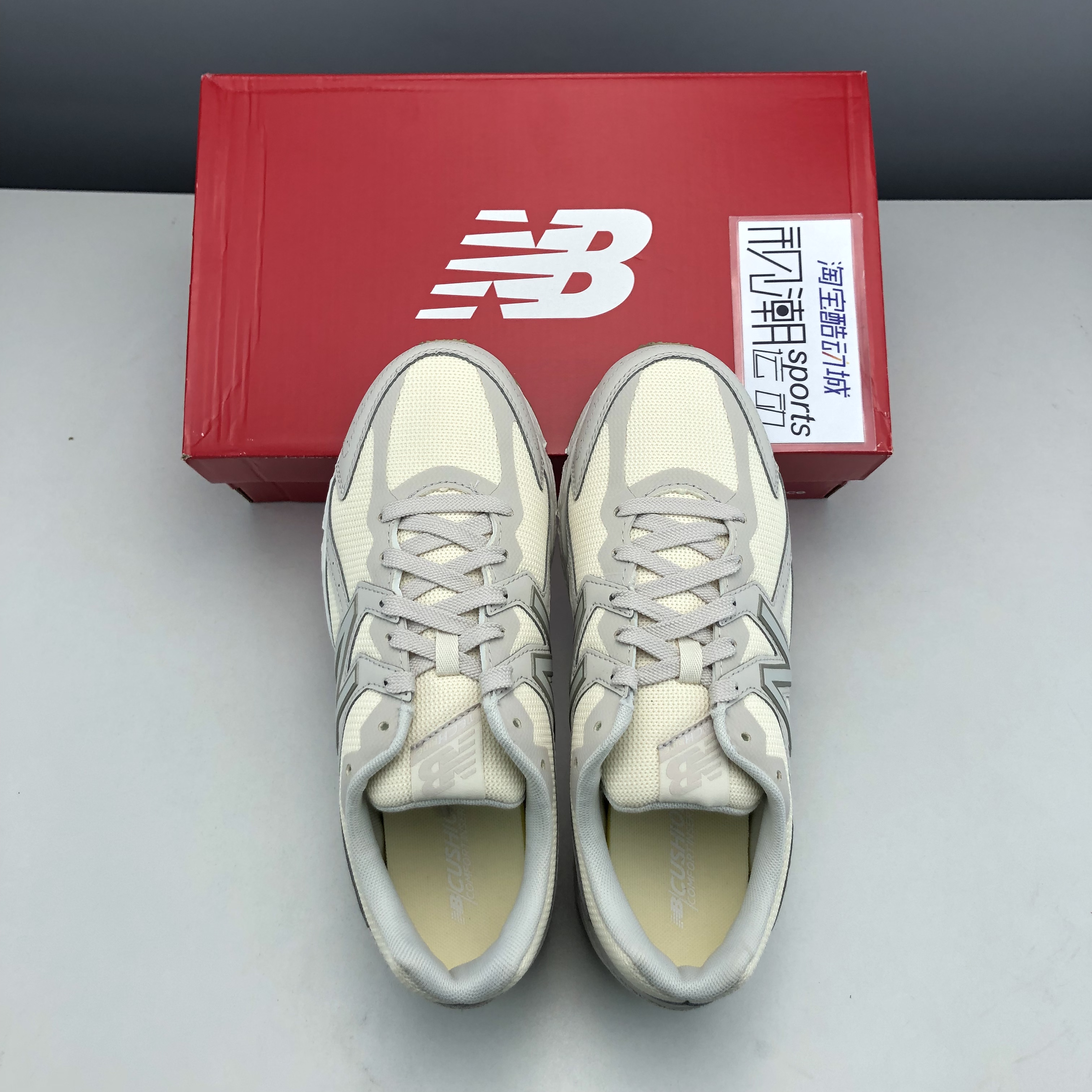 New Balance NB480奶油白女复古缓震透气运动休闲跑步鞋W480ST5 - 图2