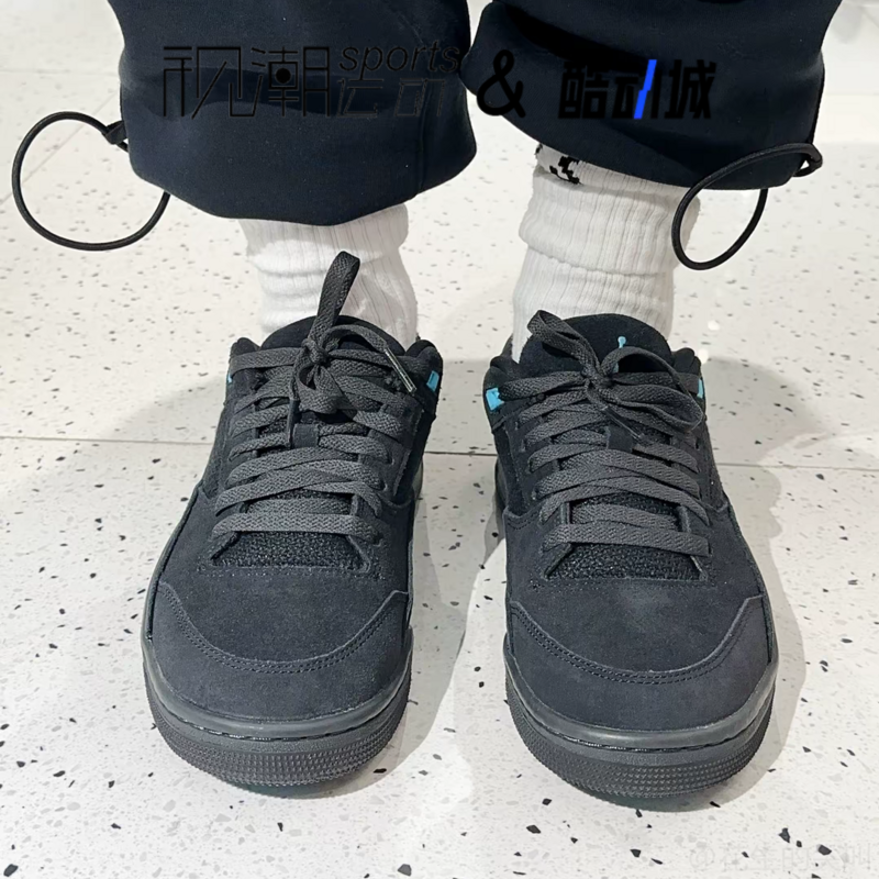 Jordan Flight Court黑色男福来鞋复古舒适篮球板鞋HF3255-040,淘宝优惠券,粉丝福利购,淘宝优惠卷