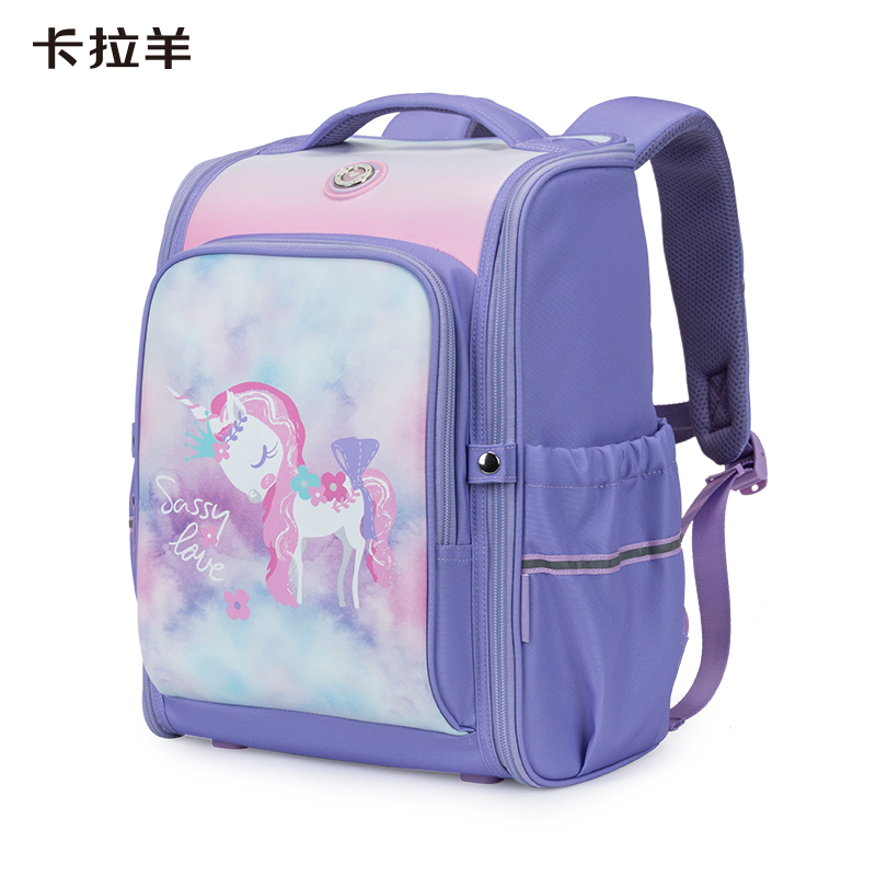 卡拉羊小学生书包23456年级孩减负男女小学生背包书双肩包CX2513