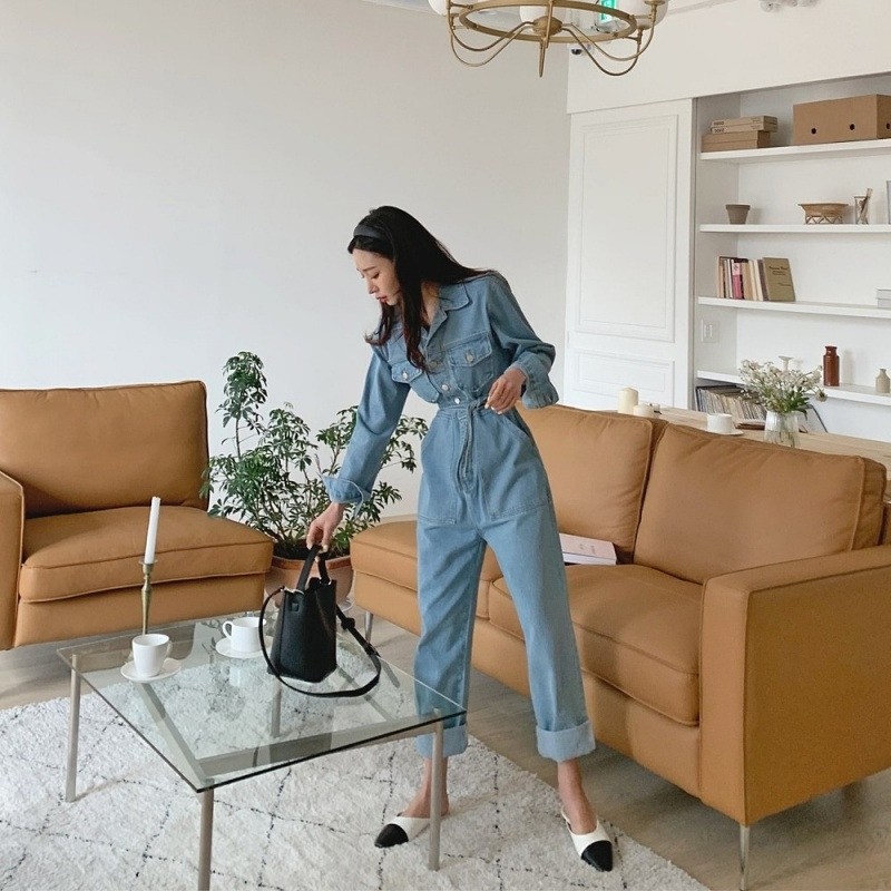 韩国女装there she is时尚连身裤 cafe24海外连体衣/裤