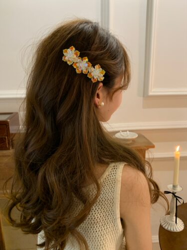 韩国水晶钻冰花新款女2026新款高级感气质侧边夹春夏款发夹刘海夹 - 图2