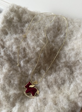 新品减10韩国小香风项链女2026新款轻奢小众设计感锁骨链颈链配饰