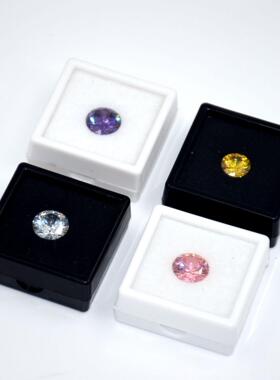 珠宝展示5白色3钻石盒宝石盒裸石