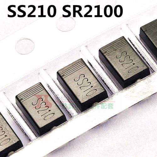 SS210 SR2100 贴片肖特基二极管 100V/2A SMA型(50个) 现货 - 图0