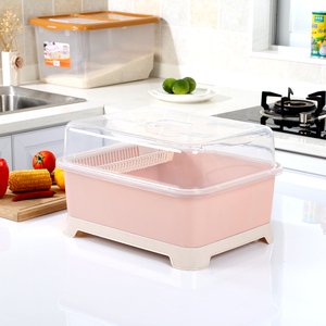 厨房带盖碗筷收纳置物架