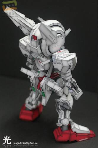 SD高达系列GNY-001ASTRAEA-ver.水貼版3d纸模型DIY手工 - 图3