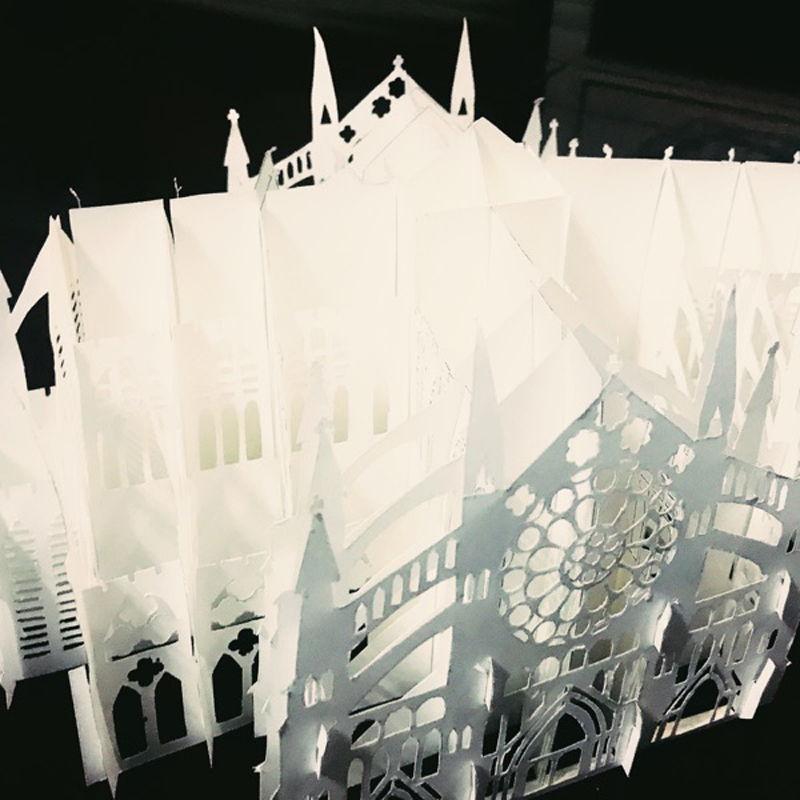 威斯敏斯特大教堂纸雕中文美国引进3d纸模型DIY手工手工纸模-图0
