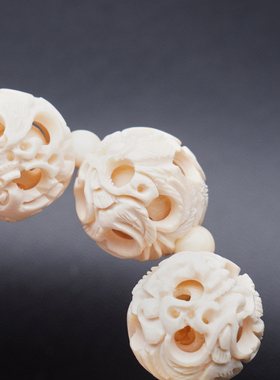 【非遗鬼工球】猛犸18mm单圈手串