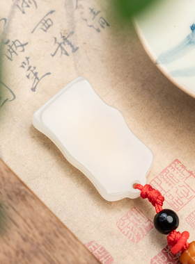仙源竹节仿玉红绳国风毛衣链