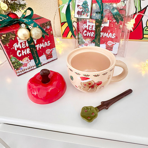 圣诞节平安夜陶瓷杯子小礼物实用送女生女孩儿童创意礼品2025新款 - 图0