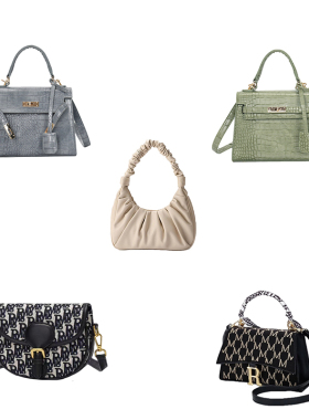 轻奢样板房女士手提包软装饰品摆件衣帽间展厅陈列服装道具组合