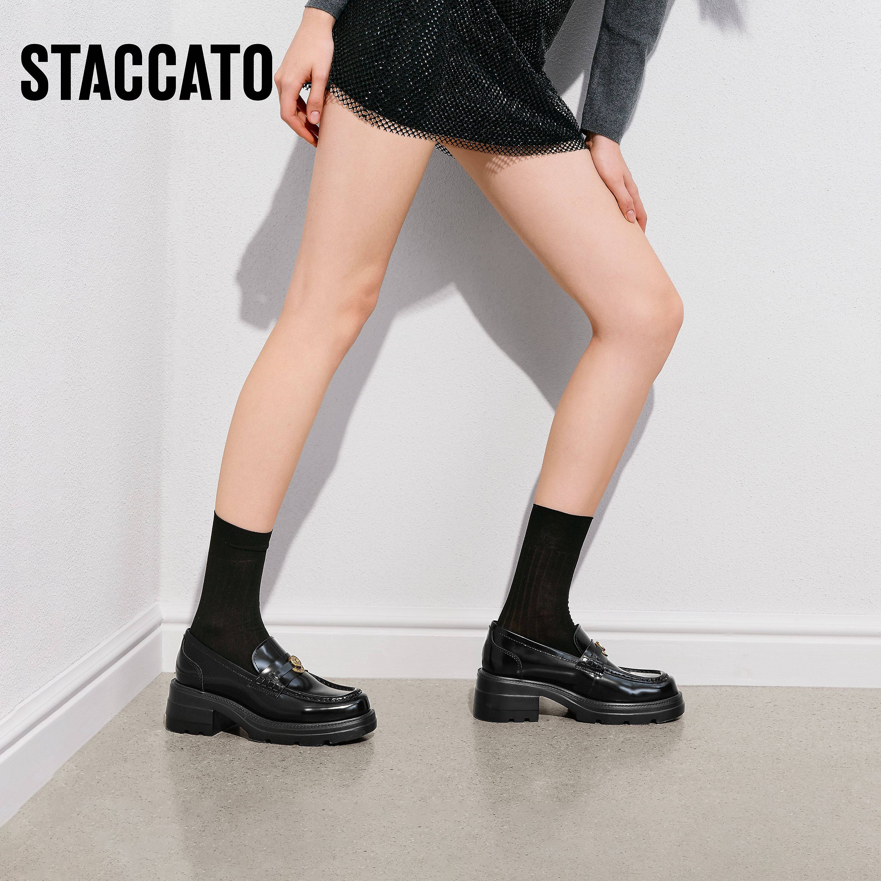 思加图2026新款许愿币爵士乐福鞋英伦风小皮鞋一脚蹬女鞋EEZ05AA6,淘宝优惠券,粉丝福利购,淘宝优惠卷