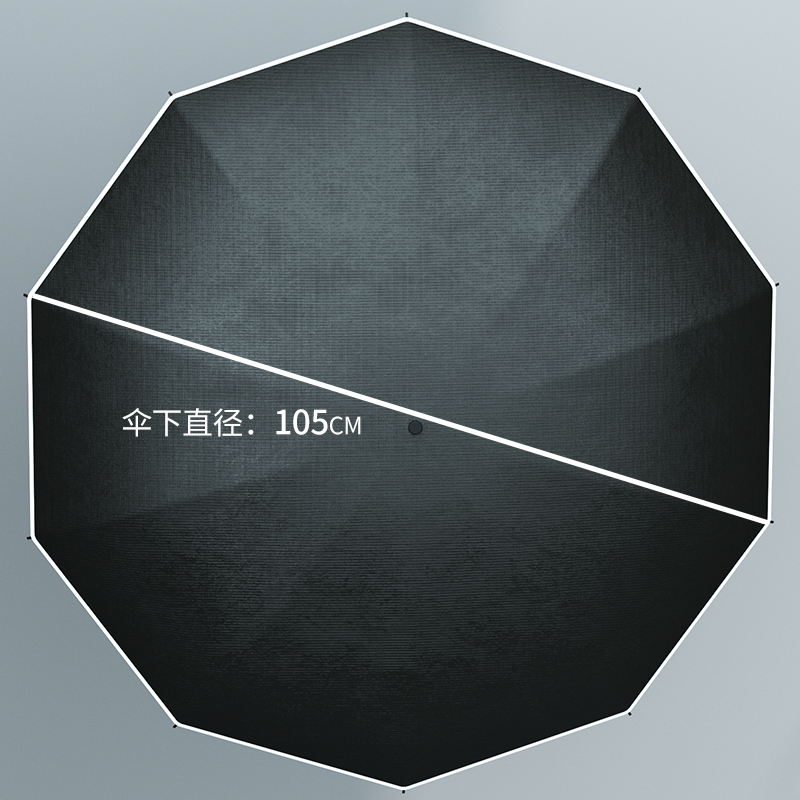 全自动雨伞自动开收男士高档反向伞防回弹晴雨两用黑胶简约商务-图2
