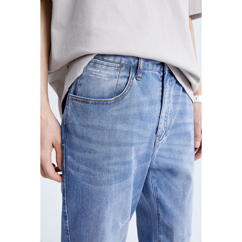  太平鸟男装牛仔裤