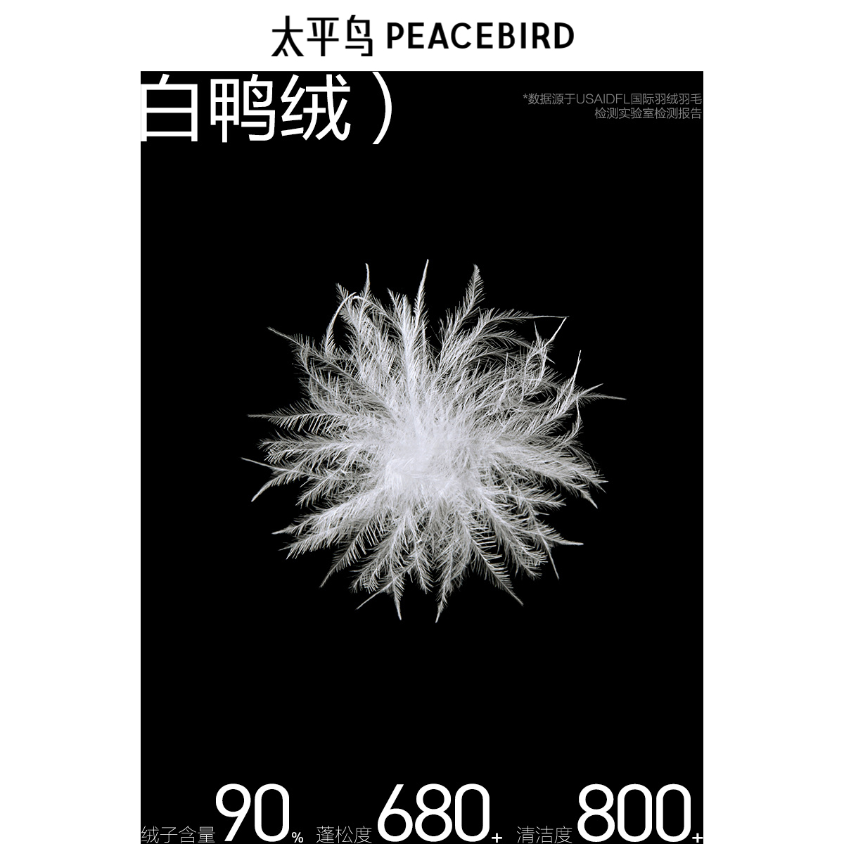 太平鸟男装 面包服男短款潮流字母压胶防寒服休闲廓形羽绒服